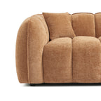 Matilda - 2-Seater Sofa - Chenille Fabric - Terracotta