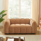 Matilda - 2-Seater Sofa - Chenille Fabric - Terracotta