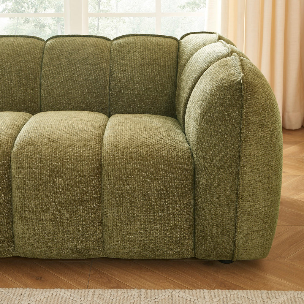 Matilda - Sofa - Chenille Fabric - Green