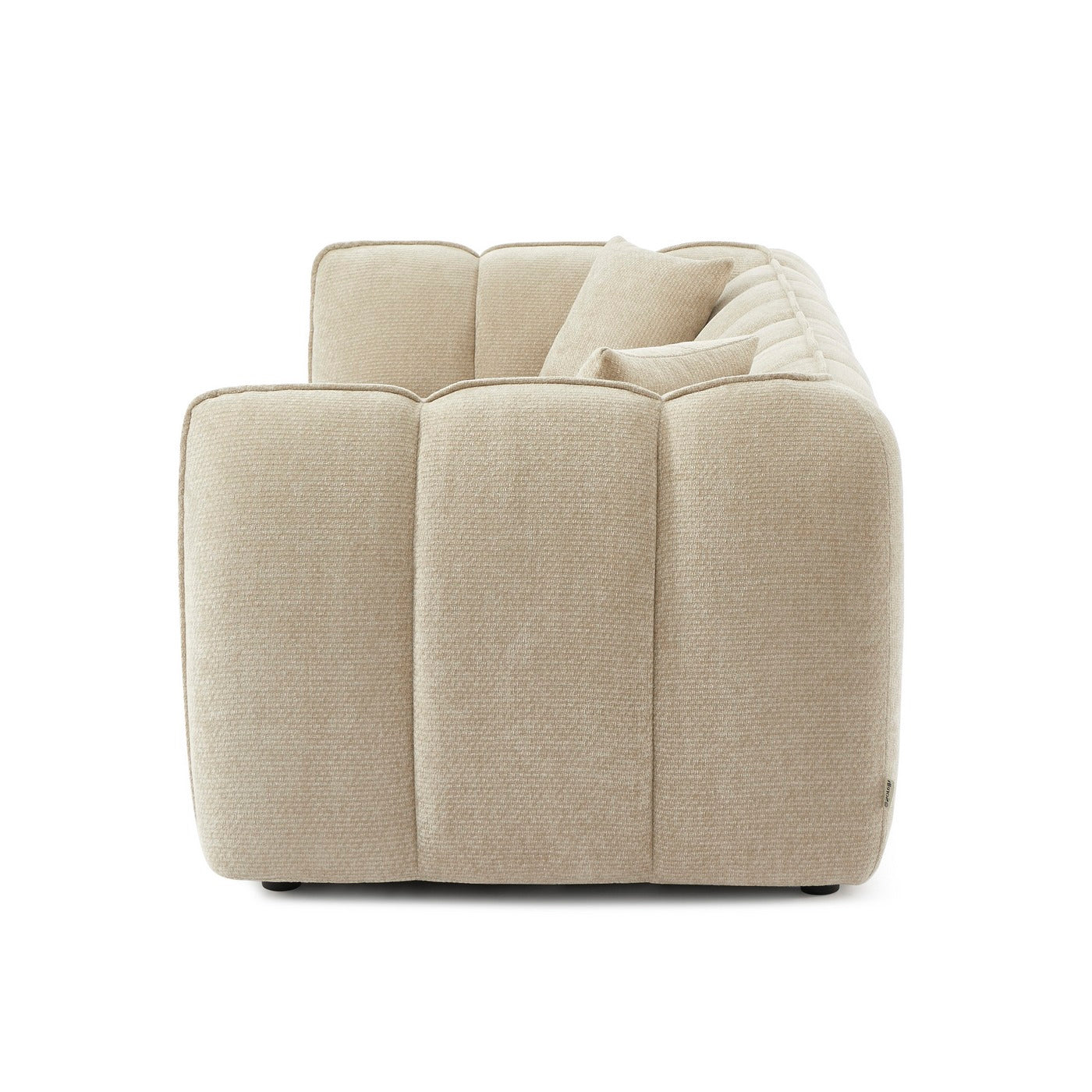 Matilda - 3-Seater Sofa - Chenille Fabric - Beige