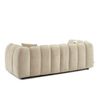 Matilda - 3-Seater Sofa - Chenille Fabric - Beige