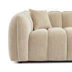 Matilda - 3-Seater Sofa - Chenille Fabric - Beige