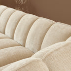 Matilda - 3-Seater Sofa - Chenille Fabric - Beige
