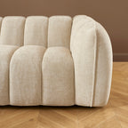 Matilda - 3-Seater Sofa - Chenille Fabric - Beige
