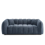 Matilda - 3-Seater Sofa - Chenille Fabric - Blue