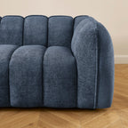 Matilda - 3-Seater Sofa - Chenille Fabric - Blue