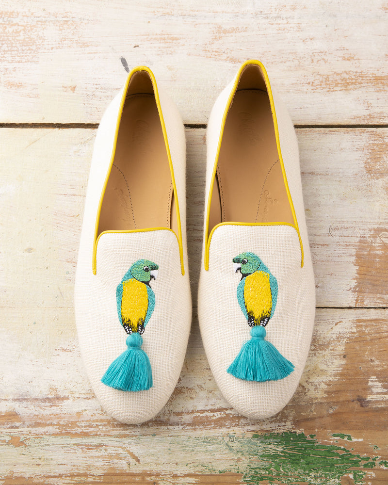 Parrots Slippers - Bleu - Femme