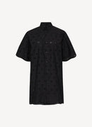 Matteau - Mini-Robe Chemise Brodée - Black - Femme