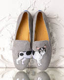 Slippers Bouledogue - Gris - Femme