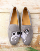 Slippers Bouledogue - Gris - Femme