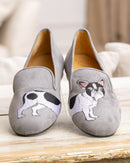 Slippers Bouledogue - Gris - Femme
