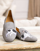 Slippers Bouledogue - Gris - Femme