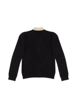 Jersey Cuello Polo Botones Maxine - Negro Blanco