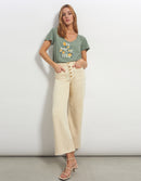 Reiko - Wide Mayane Pants - Denim Off White - Woman