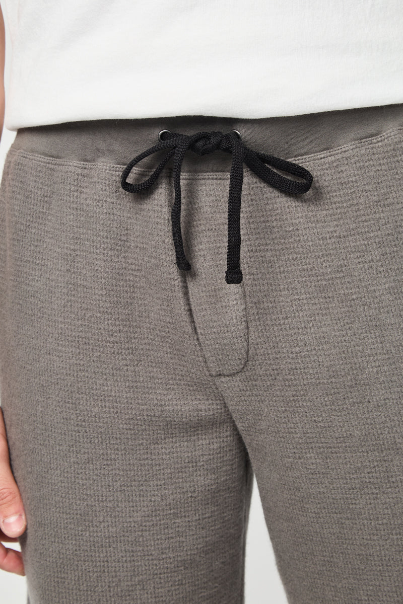 Short Thermique Brossé - Gris Raton Laveur - Homme