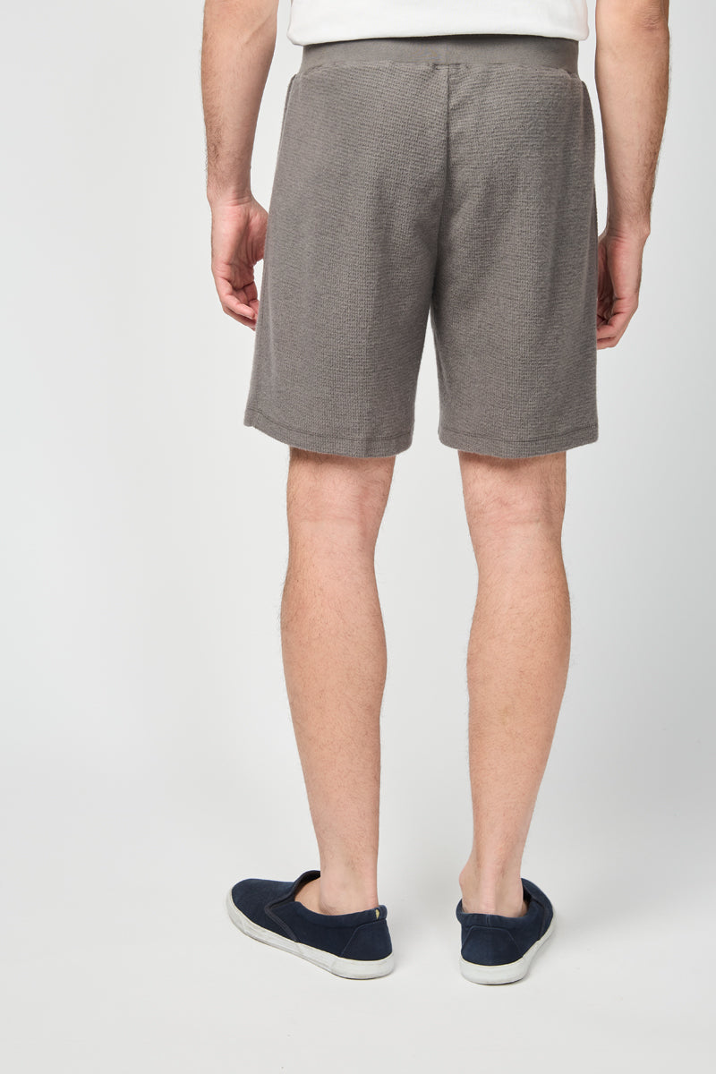 Short Thermique Brossé - Gris Raton Laveur - Homme