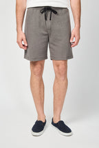 Short Thermique Brossé - Gris Raton Laveur - Homme