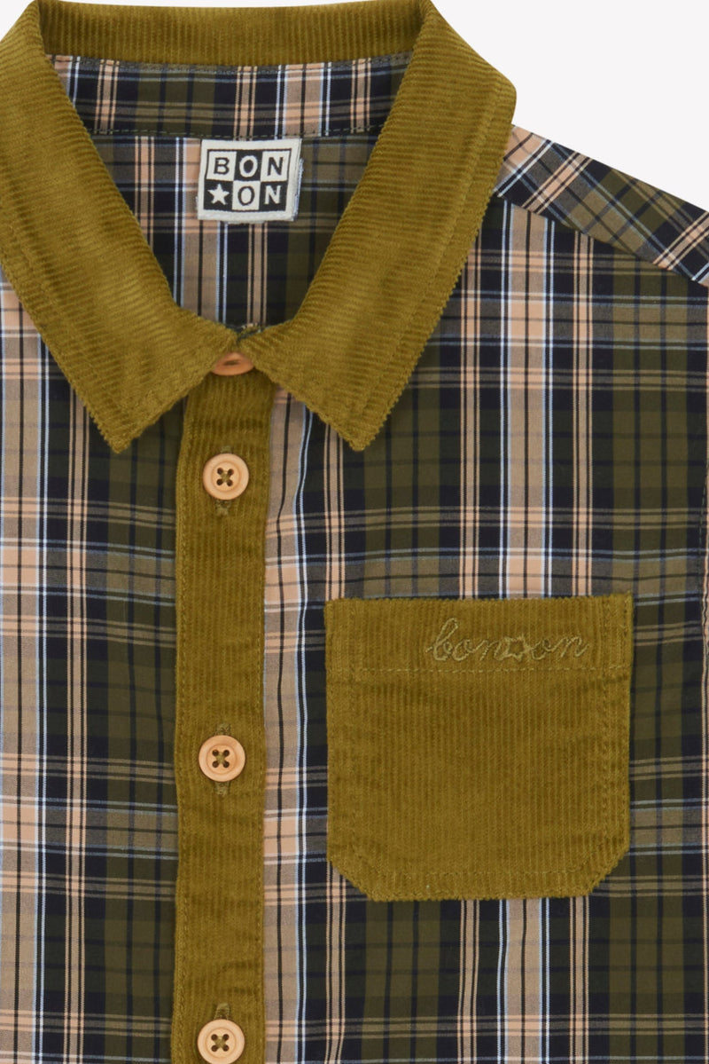 Chemise - Carreaux Kakis