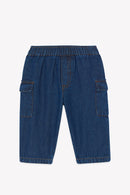 Pantalon - Cargo Chambray Bleu