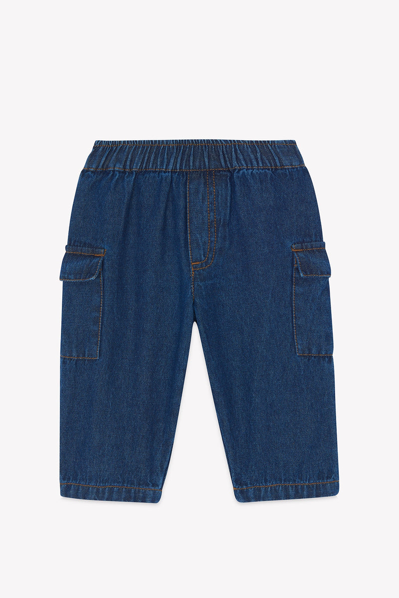 Pantalon - Cargo Chambray Bleu