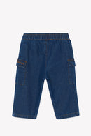 Pantalon - Cargo Chambray Bleu