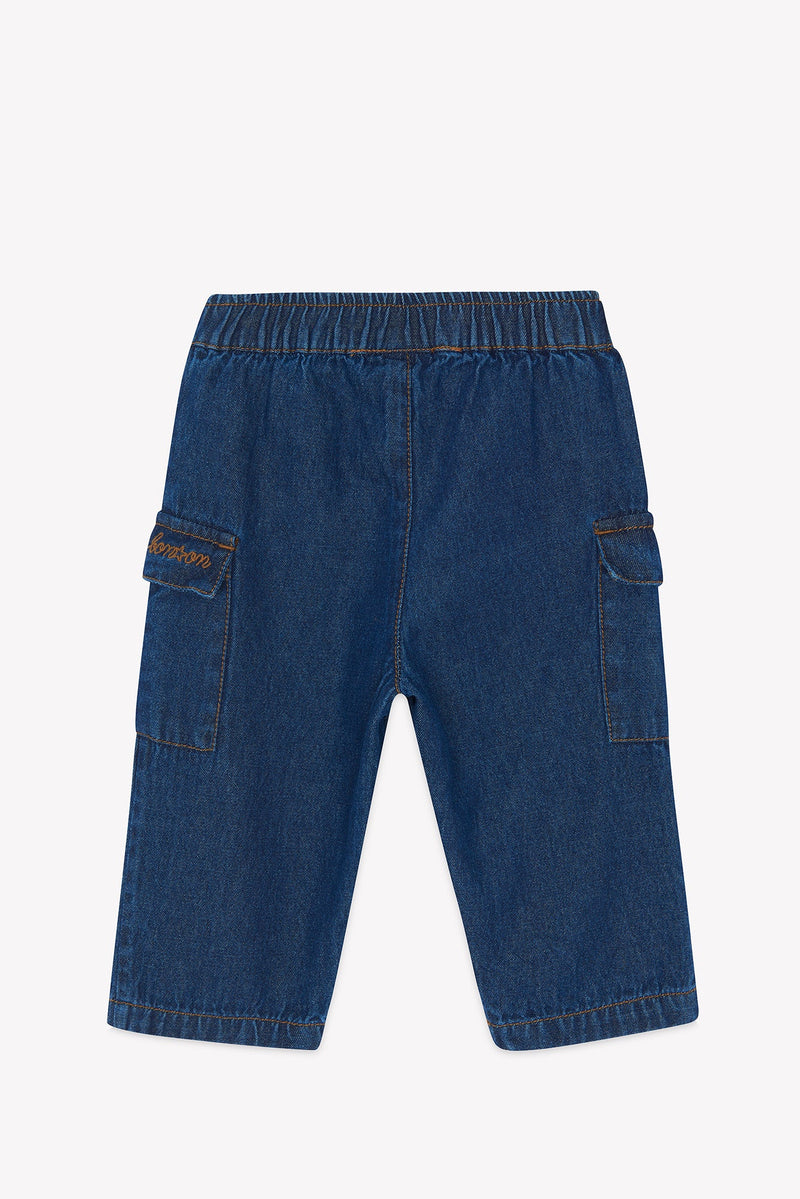 Pantalon - Cargo Chambray Bleu