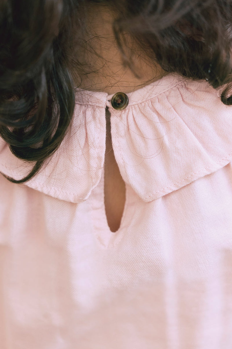 Blouse - Hugoline Rose Clair 100% Coton