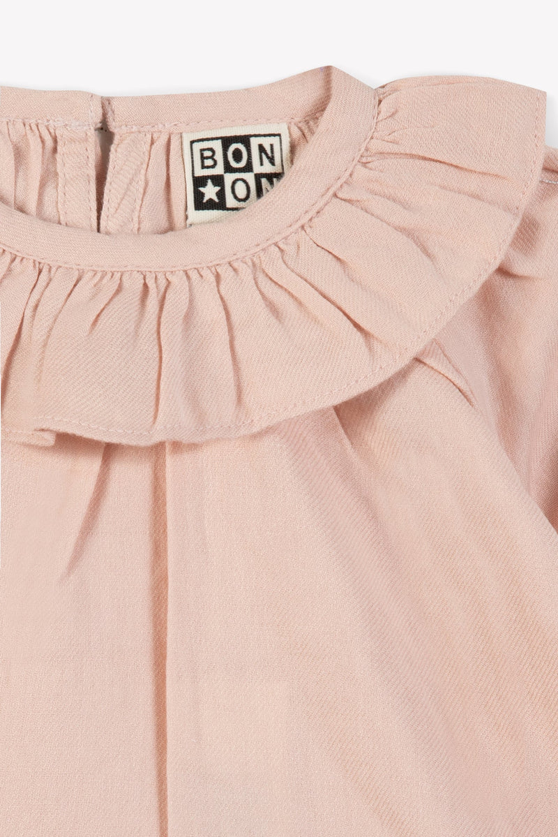 Blouse - Hugoline Rose Clair 100% Coton