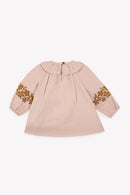 Blouse - Hugoline Rose Clair 100% Coton