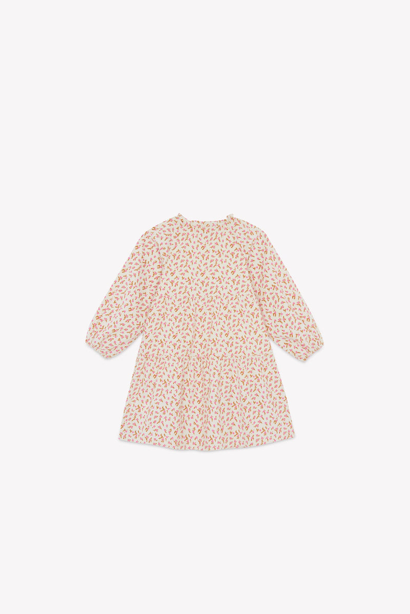 Robe - Jeli Imprimé Fleuri Rose