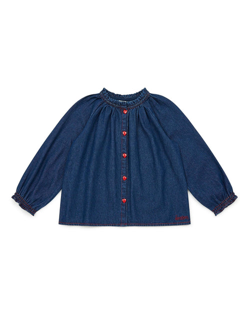 Blouse Reinette Bleue En Denim Brut