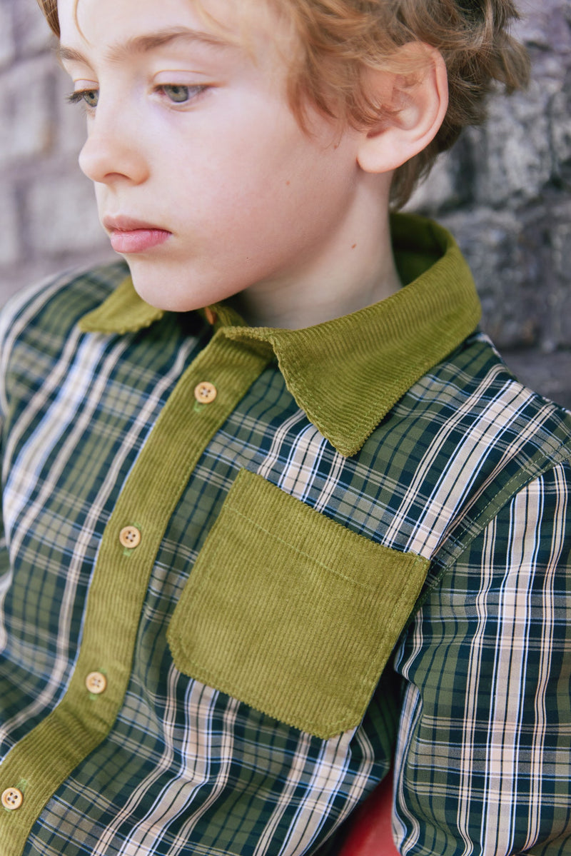 Chemise - Carreaux Kaki