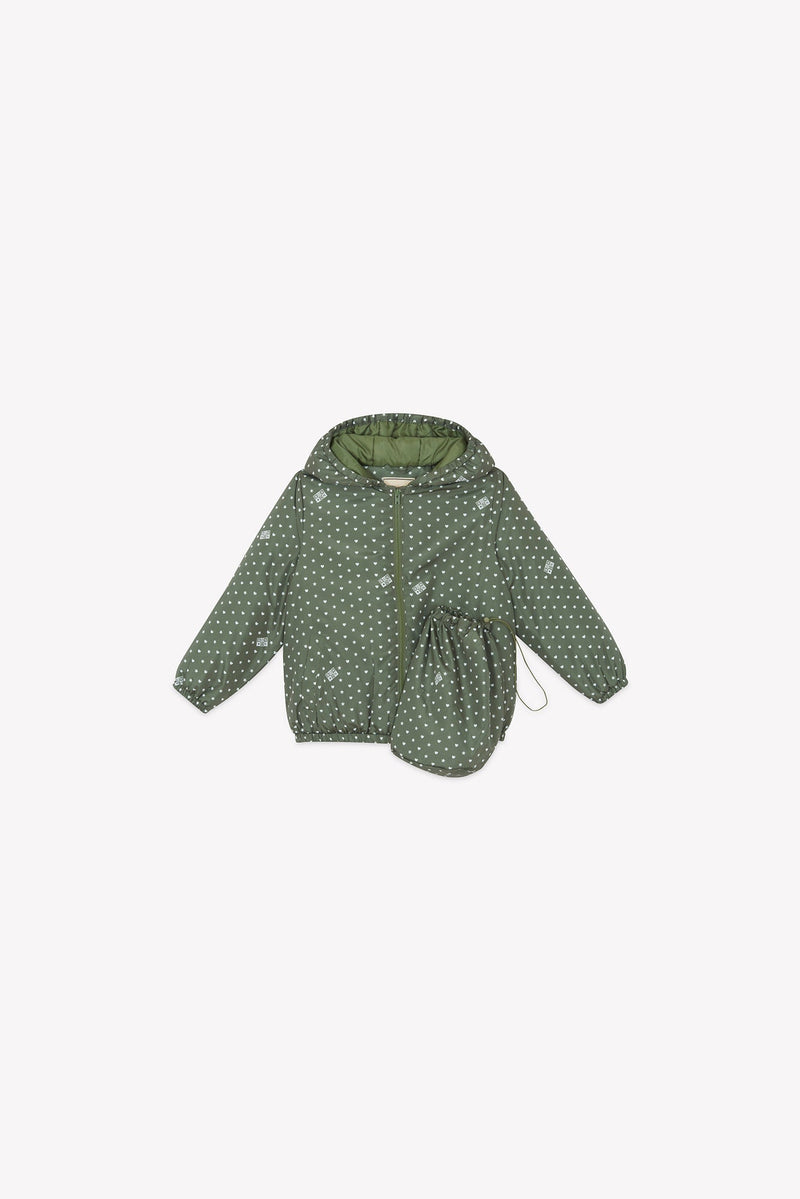 Veste - Flotte Vert Imprimé Étoiles