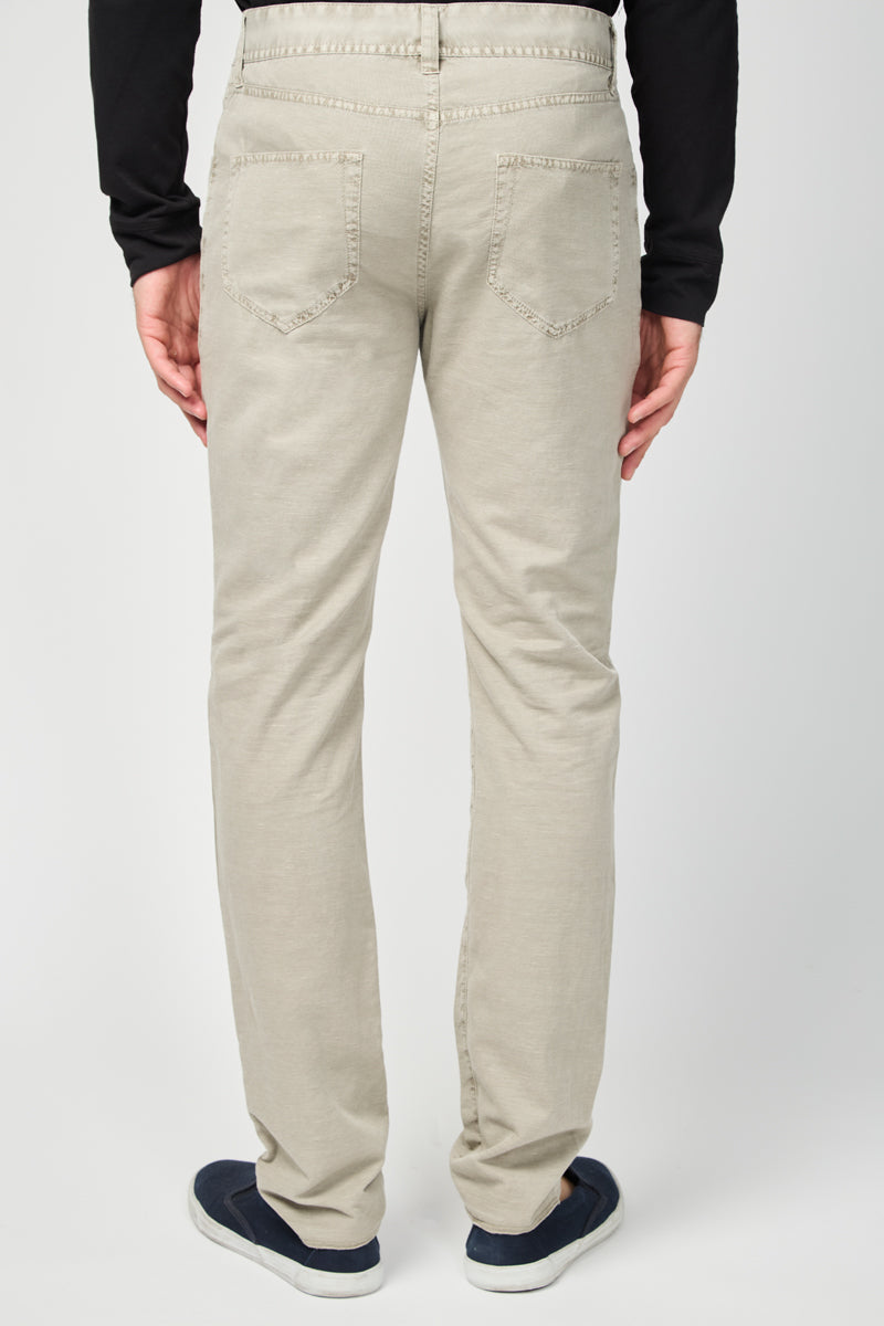 Sarga De Lino Stretch 5 Bolsillos - Silty Pigment - Hombre