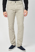 Sergé Extensible En Lin 5 Poches - Pigment Limoneux - Homme