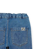 Pantalon Fracas Bleu En Denim Stretch