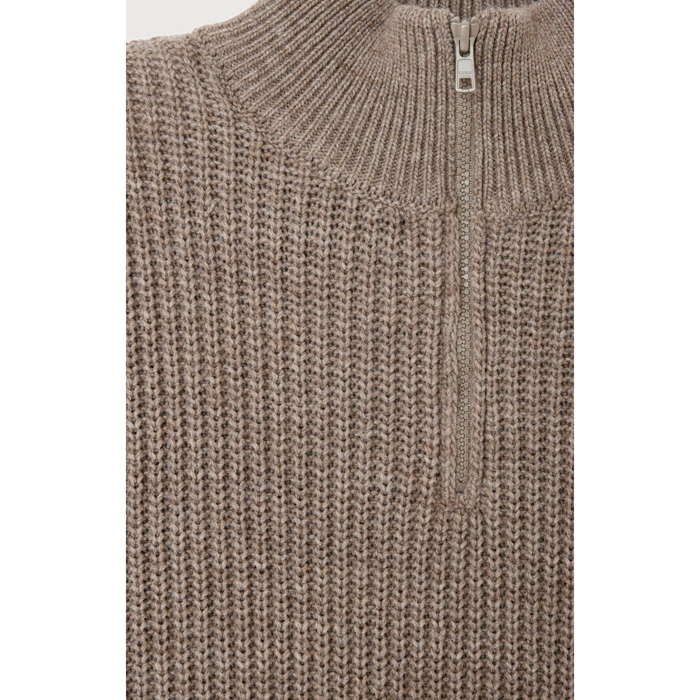 Jersey Cuello Camionero - Taupe Chine - Hombre