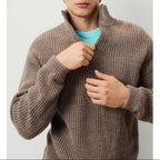 Jersey Cuello Camionero - Taupe Chine - Hombre