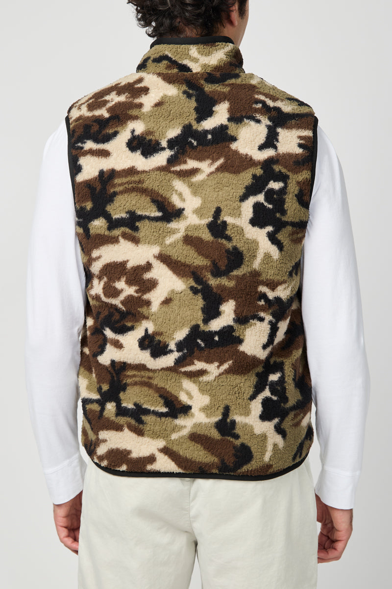 Gilet Sport Camouflage Sherpa - Moss Camo - Homme