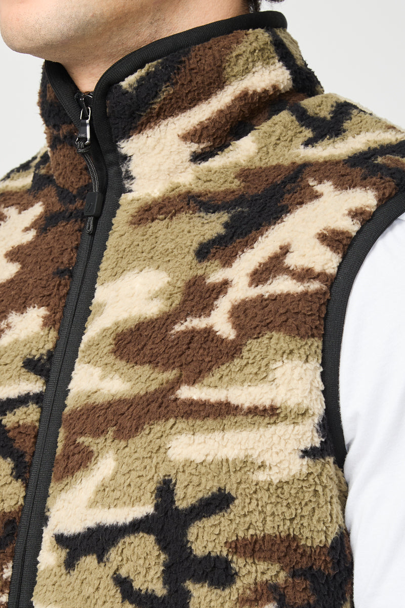 Gilet Sport Camouflage Sherpa - Moss Camo - Homme