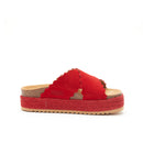 Sandales Tamara Suede Leather Red - Femme