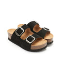 Sandales Zoe Suede Leather Black - Femme