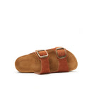 Sandales Zoe Suede Leather Brandy - Femme