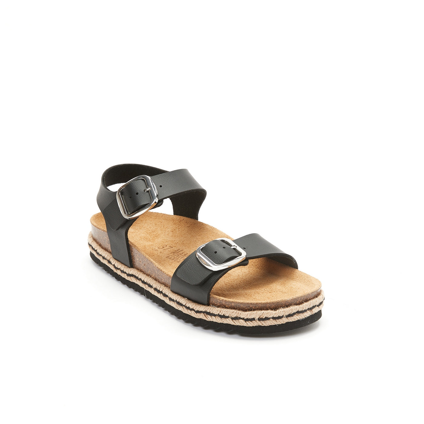 Ines Black Sandals - Women
