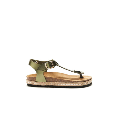 Tongs Leon Moss Green - Femme