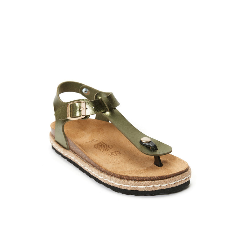 Tongs Leon Moss Green - Femme