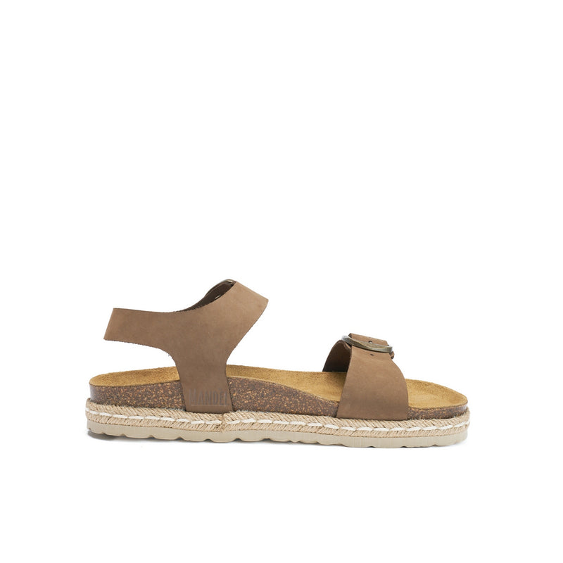 Sandales Ines Nubuck Brown - Femme