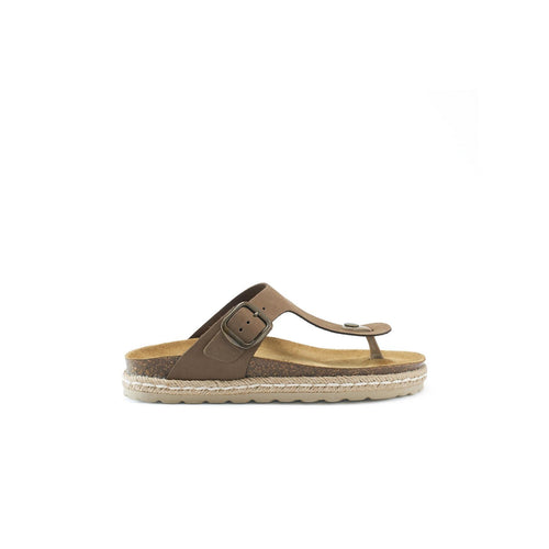Tongs Gala Nubuck Brown - Femme