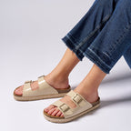 Ana Beige Sandals - Women