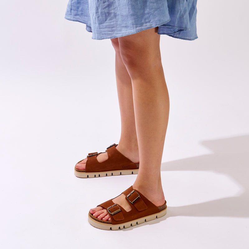 Sandales Ana Suede Chestnuts - Femme